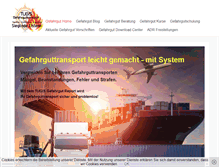 Tablet Screenshot of gefahrgut-online-center.at